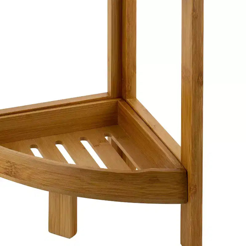 Étagère d'angle à trois niveaux (marron)