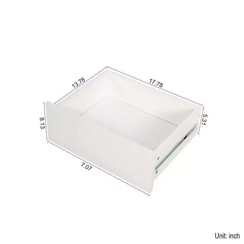 Bureau/coiffeuse d'angle extensible en L avec 6 tiroirs, offrant un vaste espace de rangement.