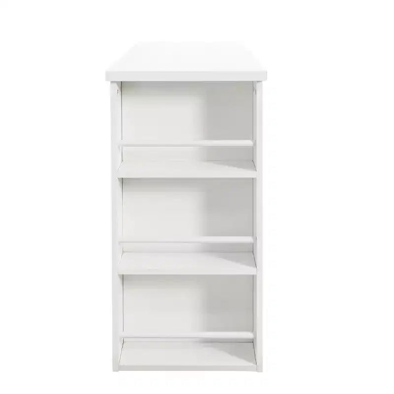 Bureau/coiffeuse d'angle extensible en L avec 6 tiroirs, offrant un vaste espace de rangement.