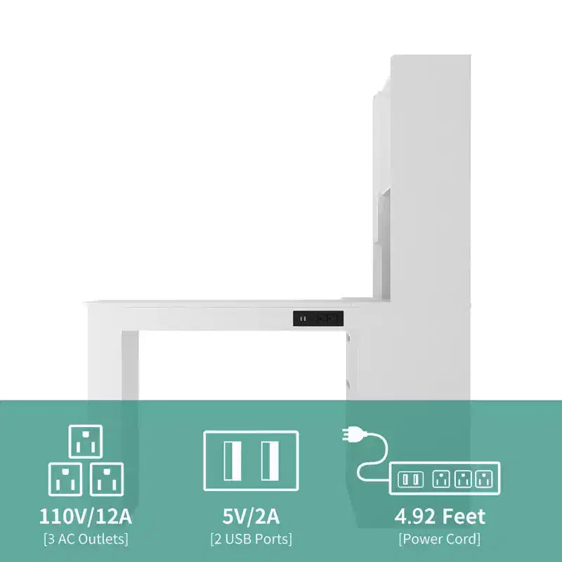Meuble de rangement d'angle multifonctionnel en forme de L