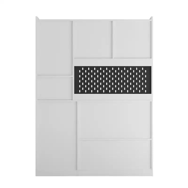 Meuble de rangement d'angle multifonctionnel en forme de L