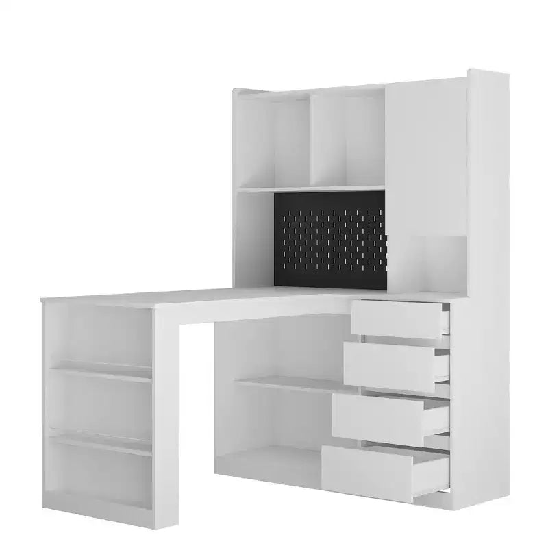 Meuble de rangement d'angle multifonctionnel en forme de L