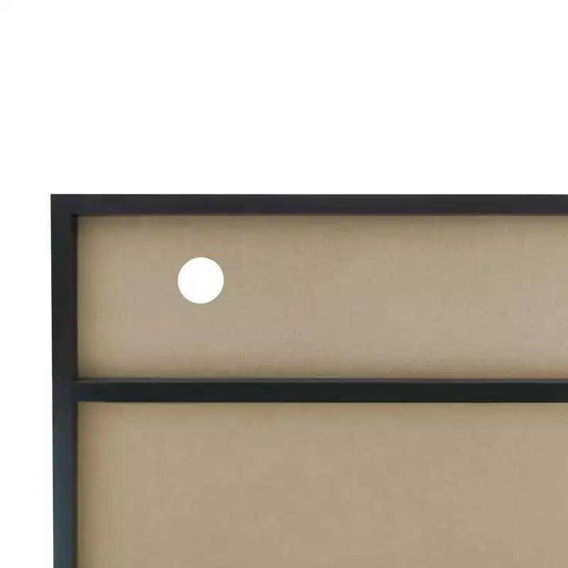 Meuble TV moderne avec lumières LED et rangements.