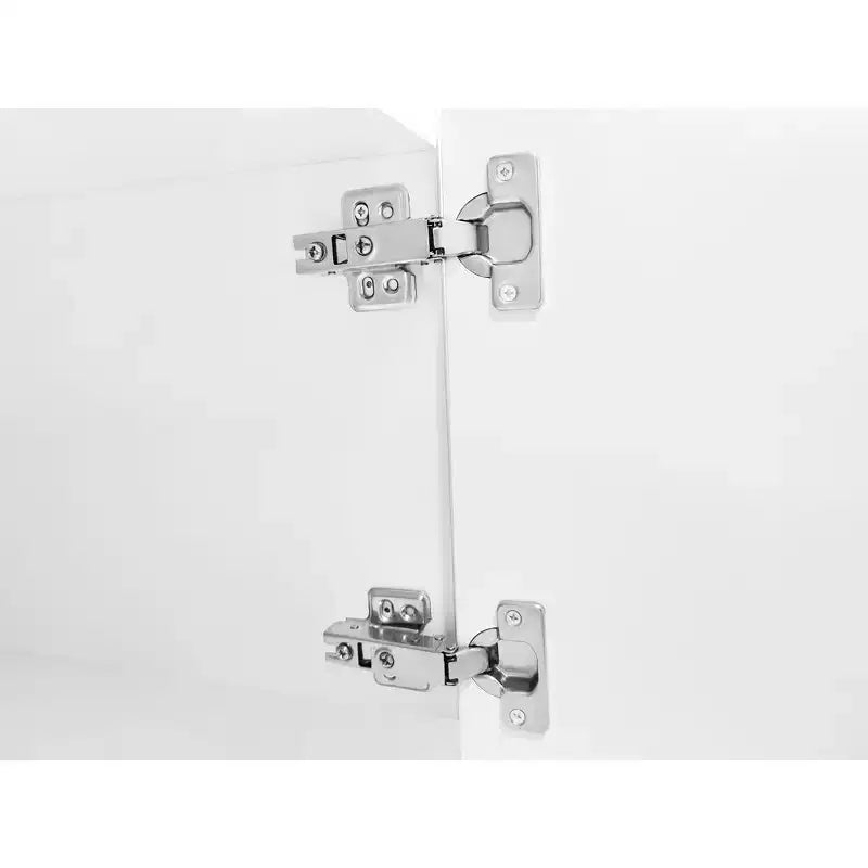 Meuble TV moderne avec lumières LED et rangements.