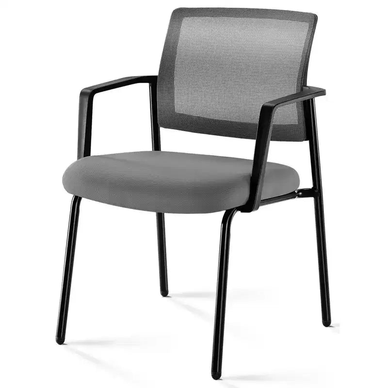 Chaise de bureau avec support lombaire et pieds en métal, chaise de gamer