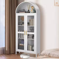 Meuble d'entrée en métal cintré, armoire de rangement avec portes