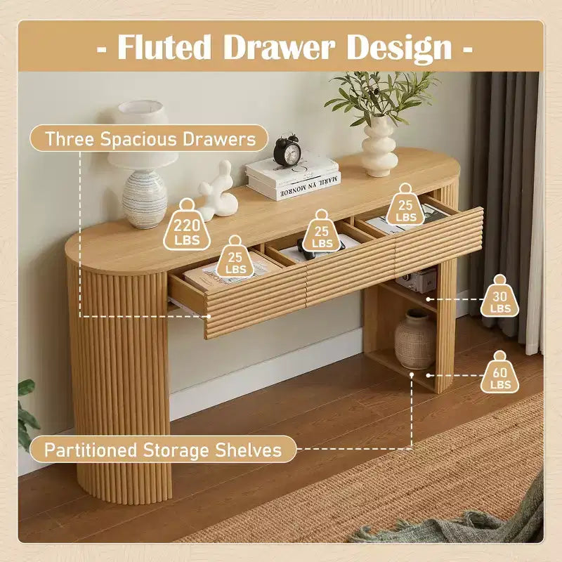 Bureau de console intégré