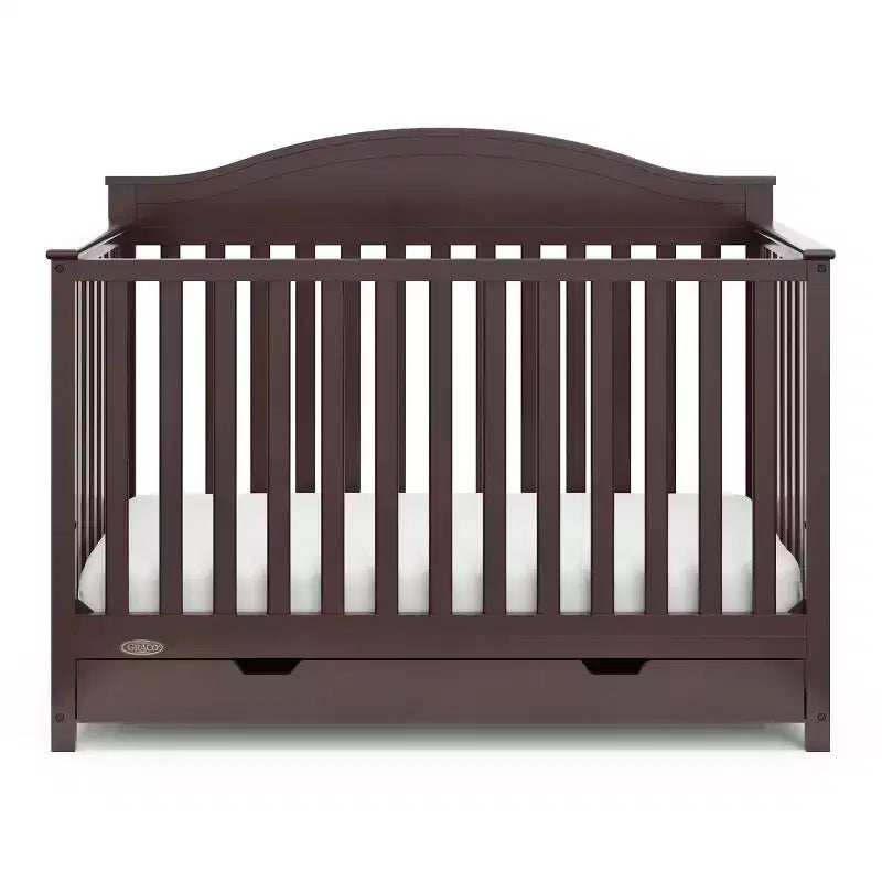Lit de bébé multifonctionnel 5-en-1 personnalisable avec tiroirs