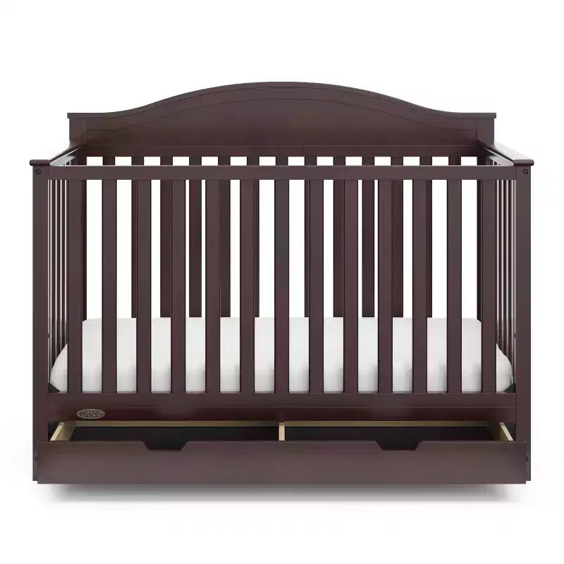 Lit de bébé multifonctionnel 5-en-1 personnalisable avec tiroirs