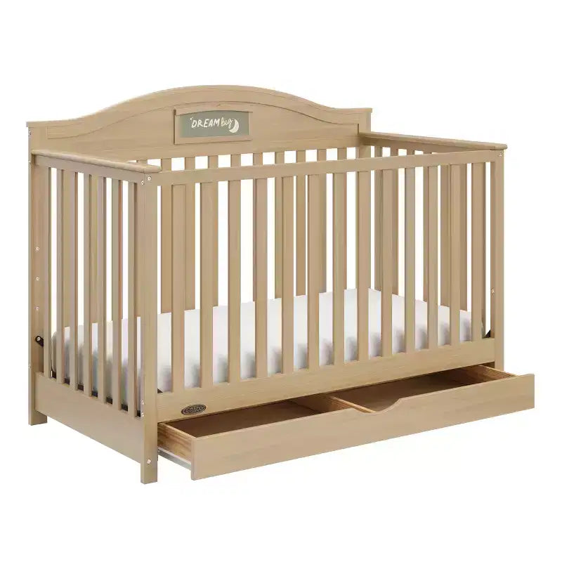 Lit de bébé multifonctionnel 5-en-1 personnalisable avec tiroirs