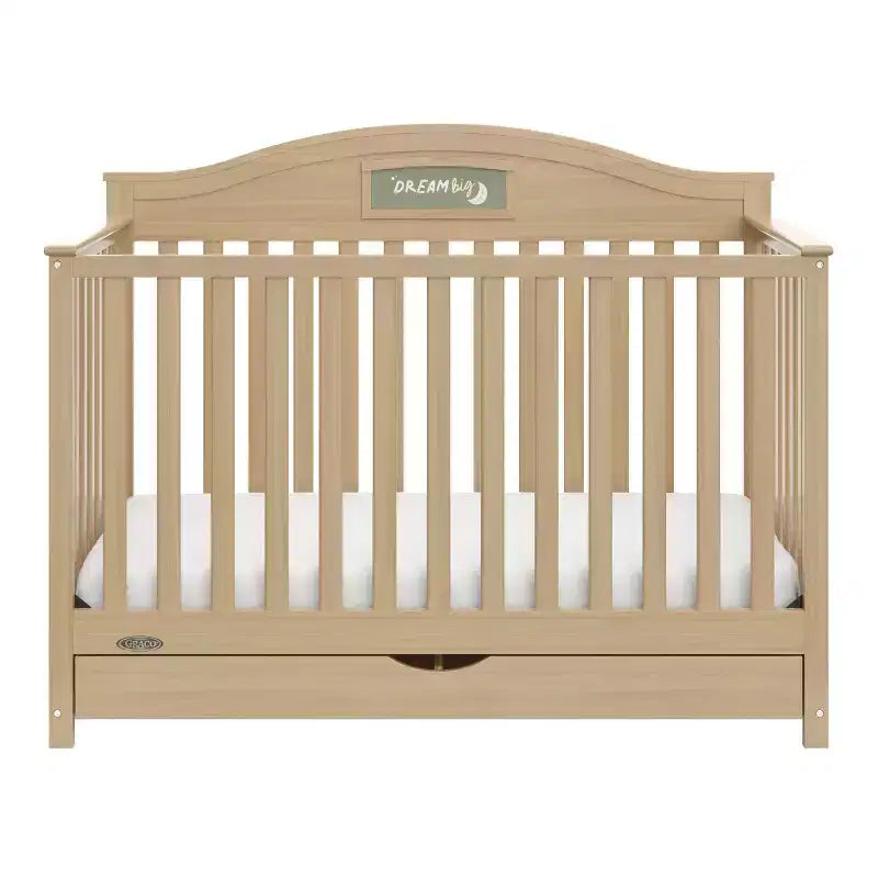 Lit de bébé multifonctionnel 5-en-1 personnalisable avec tiroirs
