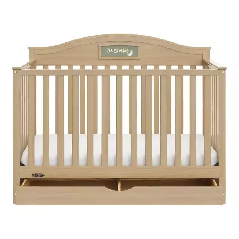 Lit de bébé multifonctionnel 5-en-1 personnalisable avec tiroirs