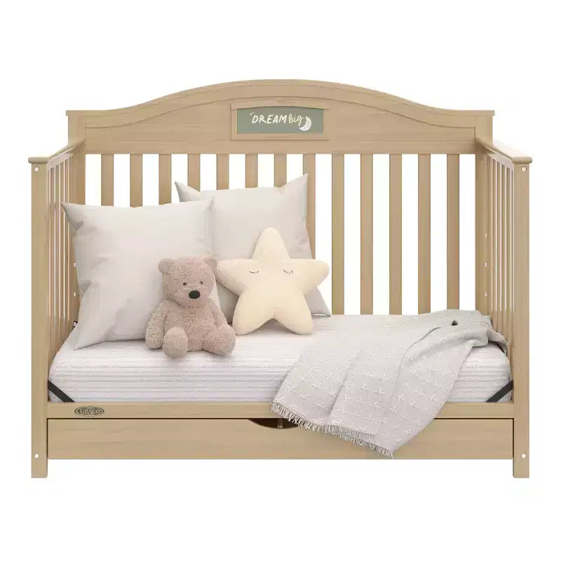Lit de bébé multifonctionnel 5-en-1 personnalisable avec tiroirs