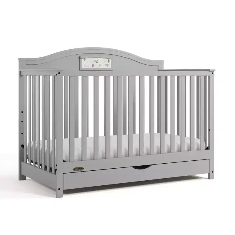 Lit de bébé multifonctionnel 5-en-1 personnalisable avec tiroirs
