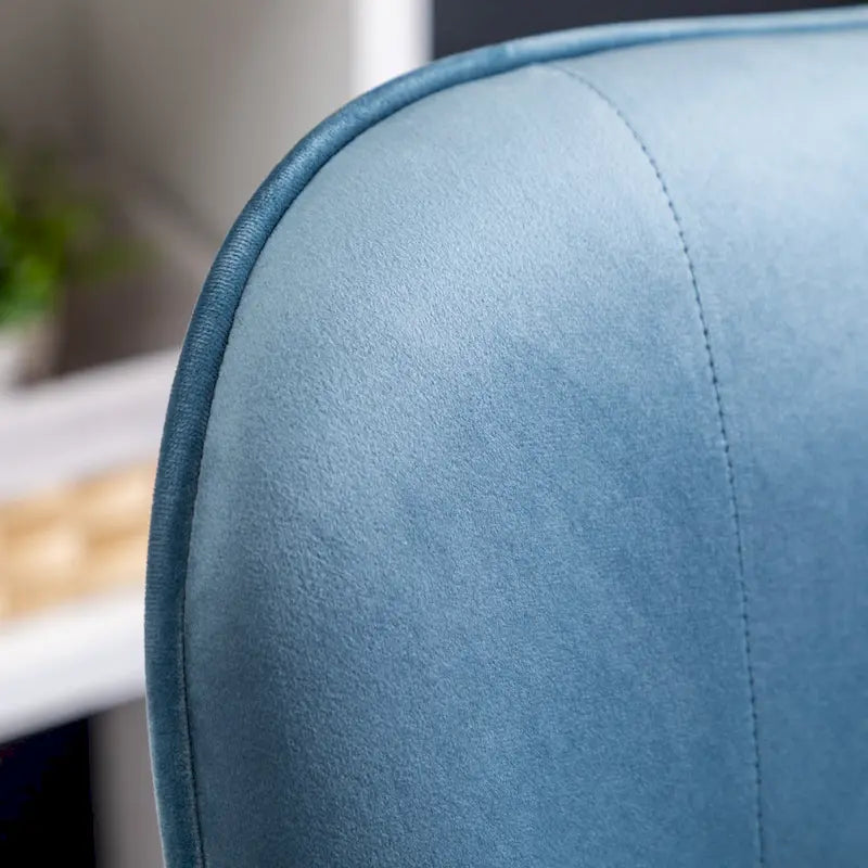 Fauteuil d'appoint capitonné en polyester bleu 30