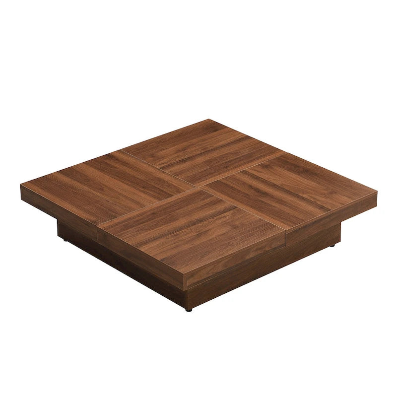 Table basse carrée à plateau en marbre