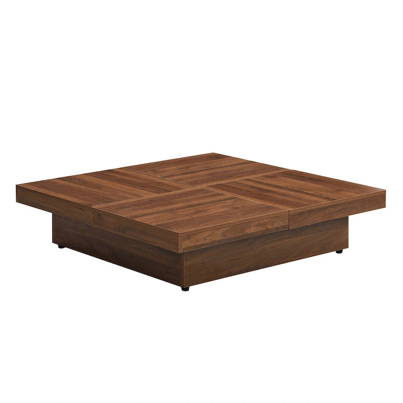 Table basse carrée à plateau en marbre
