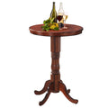 Table de bar ronde/table d'échecs/plateau de jeu de dames style rétro