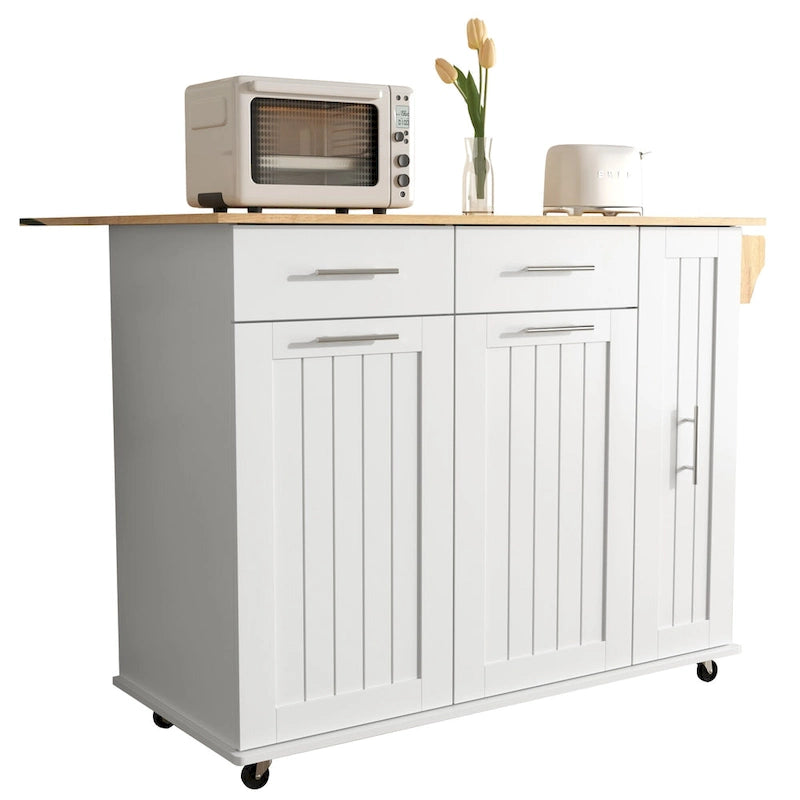 Îlot de cuisine avec abattant (tabouret non inclus)