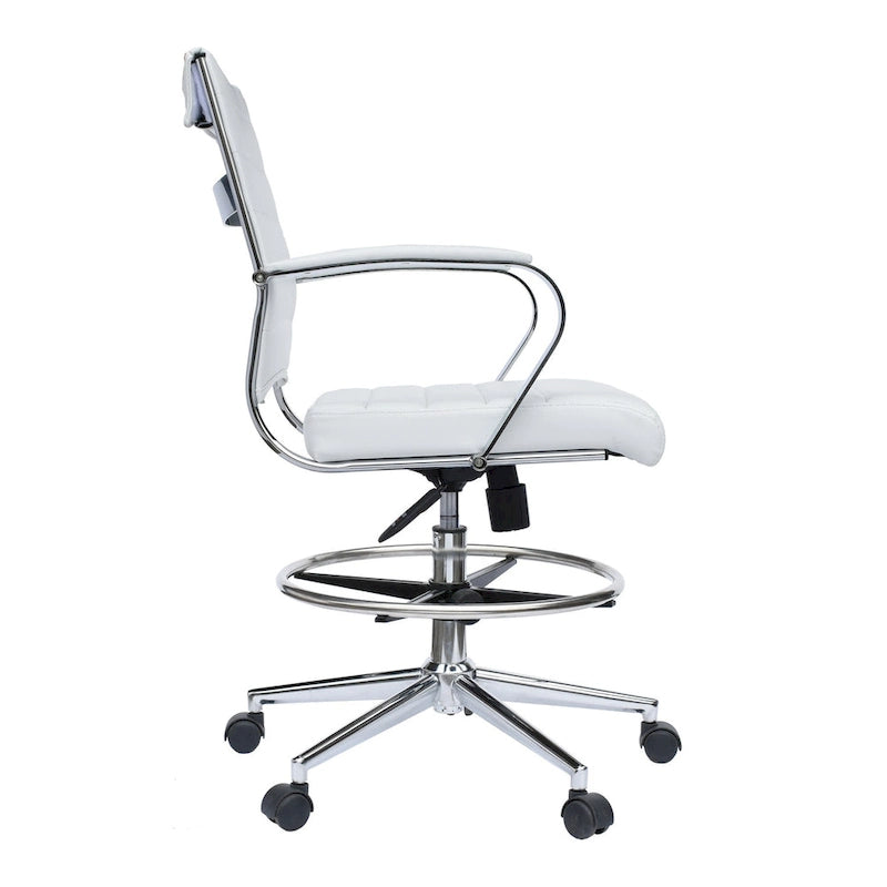 Chaise de bureau avec accoudoirs, hauteur de bar