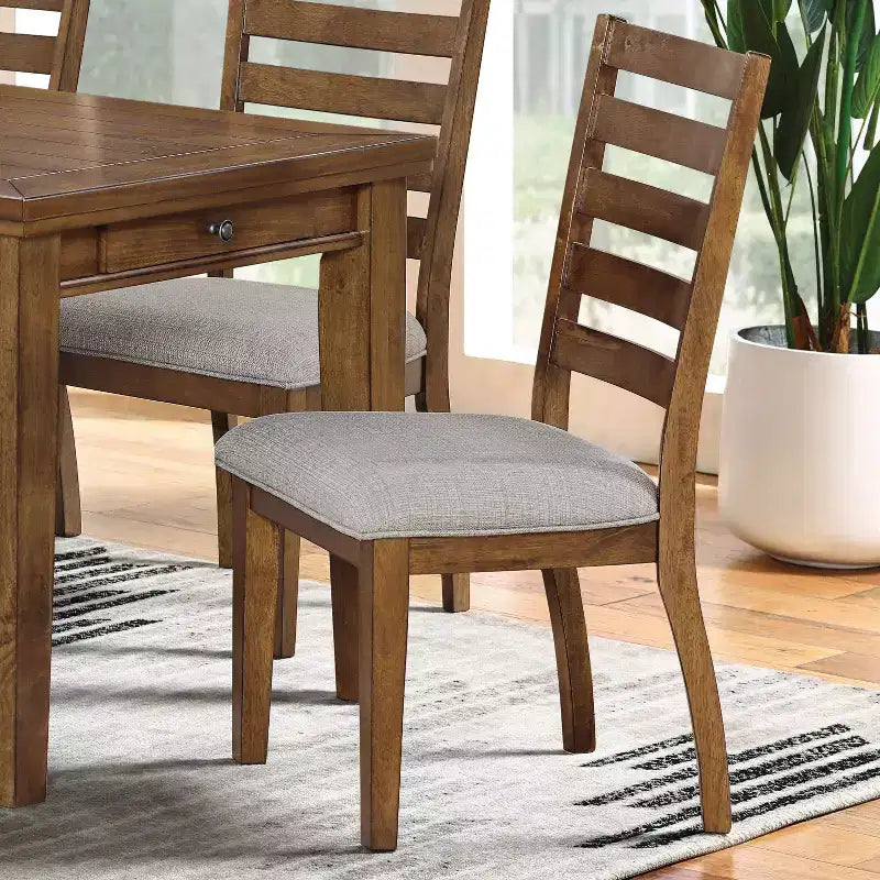 Chaises de salle à manger capitonnées de style intérieur/extérieur