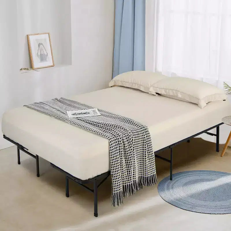 Cadre de lit plateforme pliable en métal