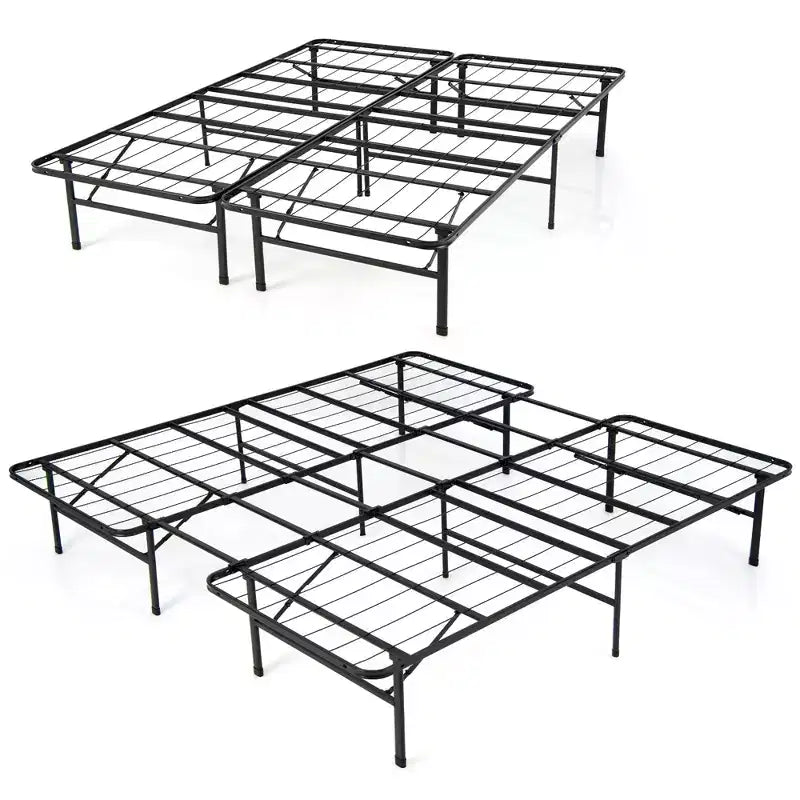 Cadre de lit plateforme pliable en métal