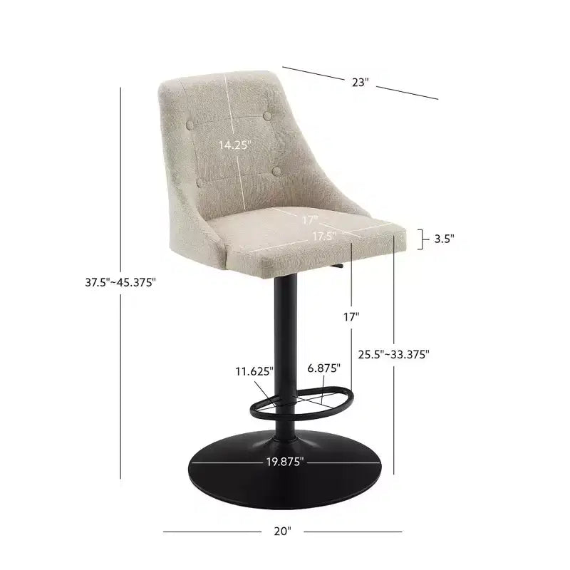 Tabouret de bar réglable