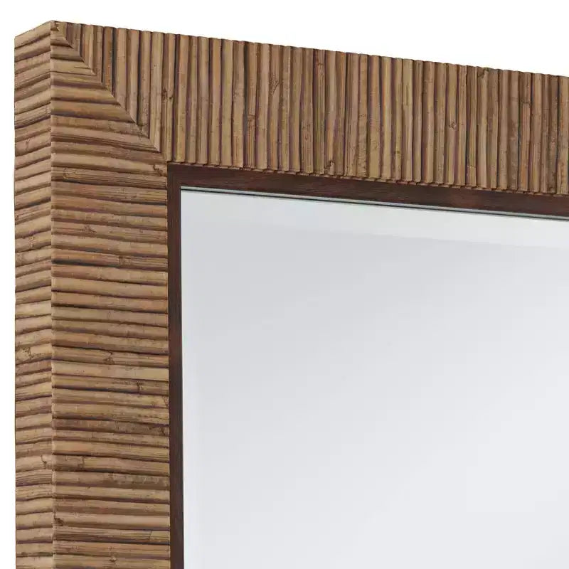 Miroir mural rectangulaire mat naturel