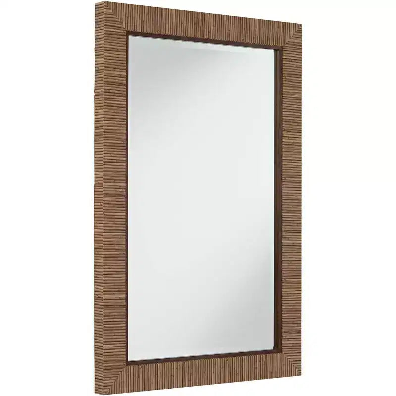 Miroir mural rectangulaire mat naturel