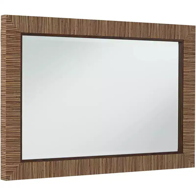 Miroir mural rectangulaire mat naturel