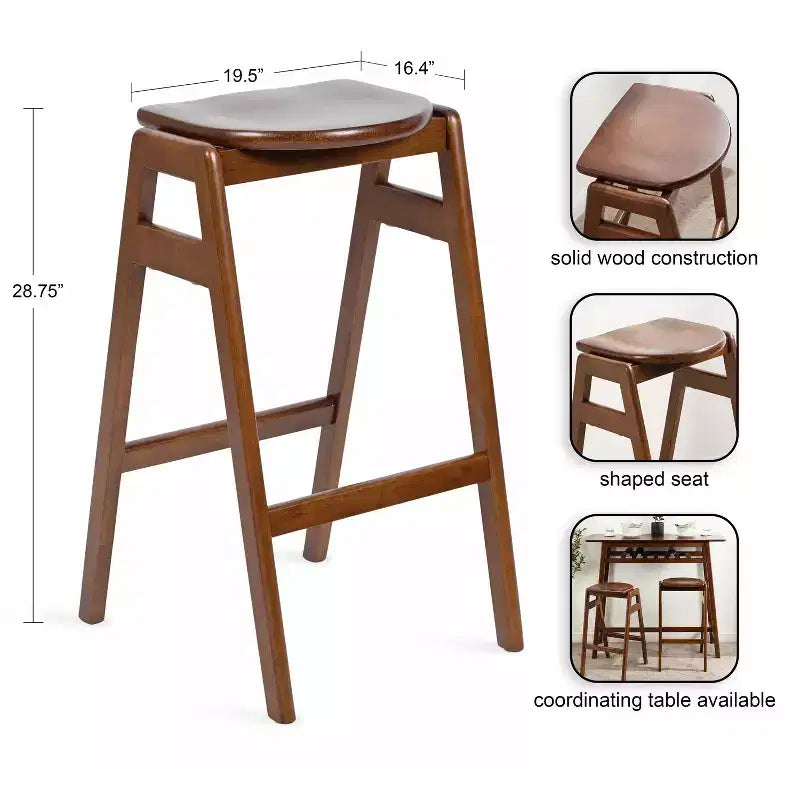 Tabouret de bar en bois