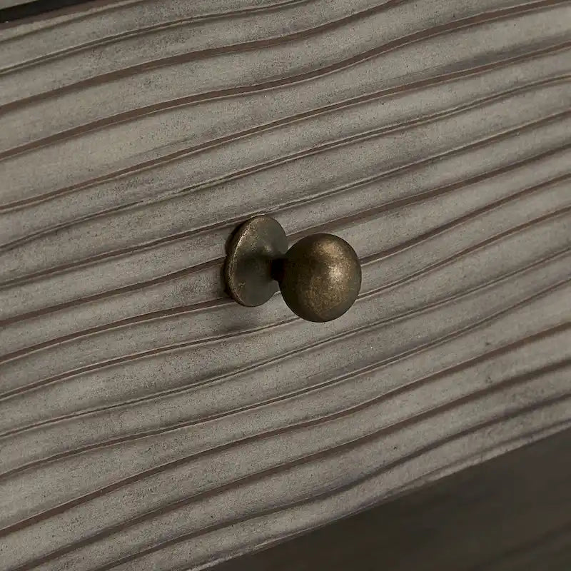 Table en fibrociment gris rétro avec étagère