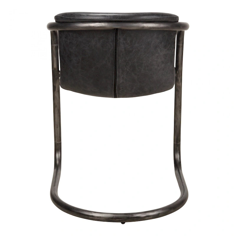 Chaises de salle à manger modernes en cuir véritable, deux chaises par ensemble