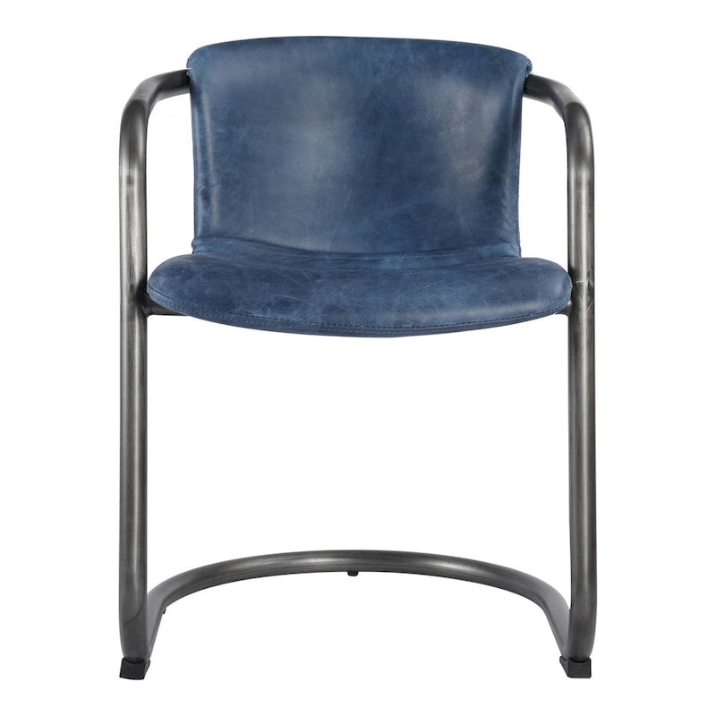 Chaises de salle à manger modernes en cuir véritable, deux chaises par ensemble