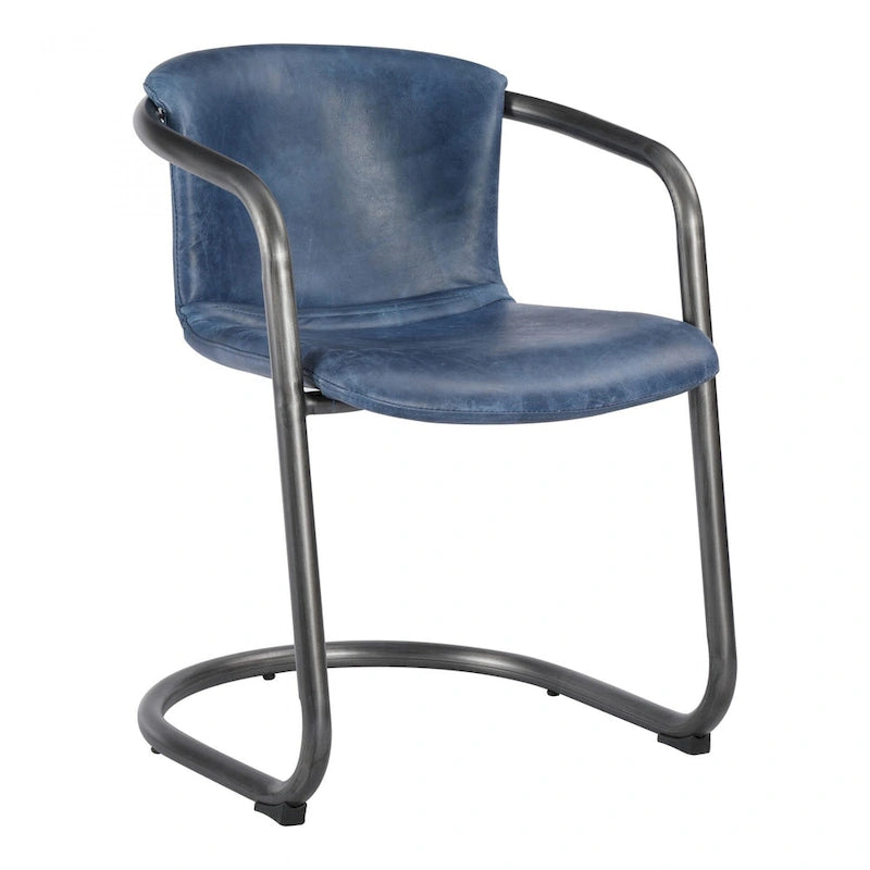 Chaises de salle à manger modernes en cuir véritable, deux chaises par ensemble