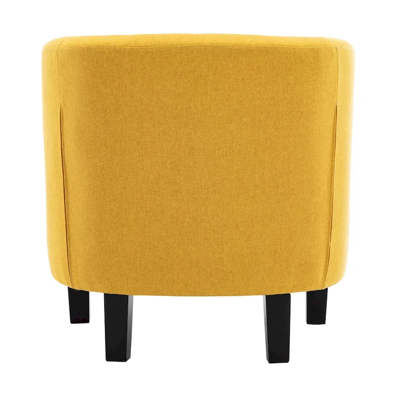 Fauteuil club capitonné en tissu