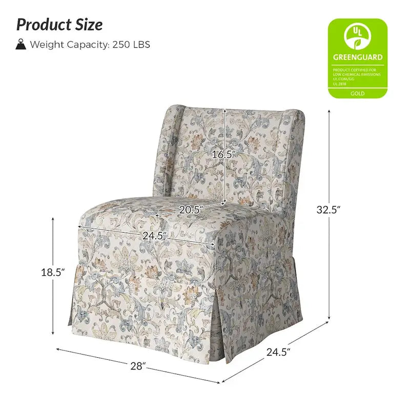 Fauteuil rembourré de style transitoire