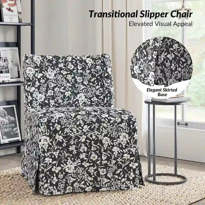 Fauteuil rembourré de style transitoire