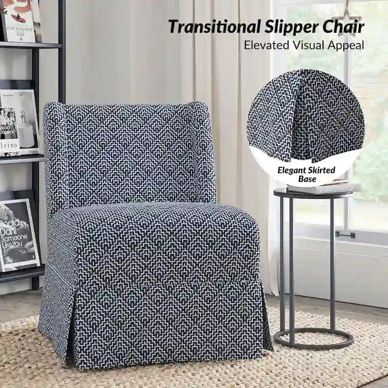 Fauteuil rembourré de style transitoire