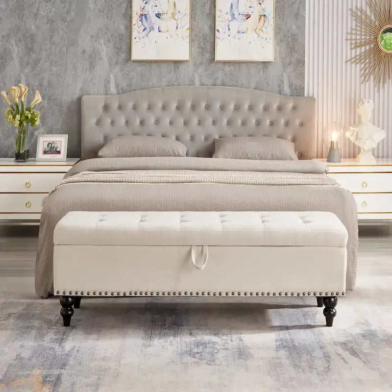 Banc de lit Ottoman avec rangement