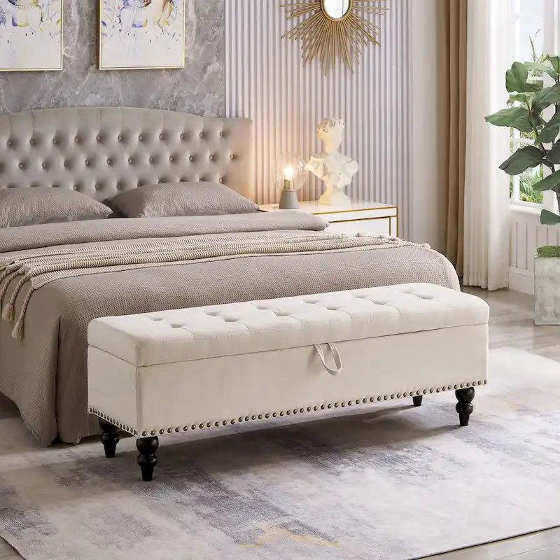 Banc de lit Ottoman avec rangement