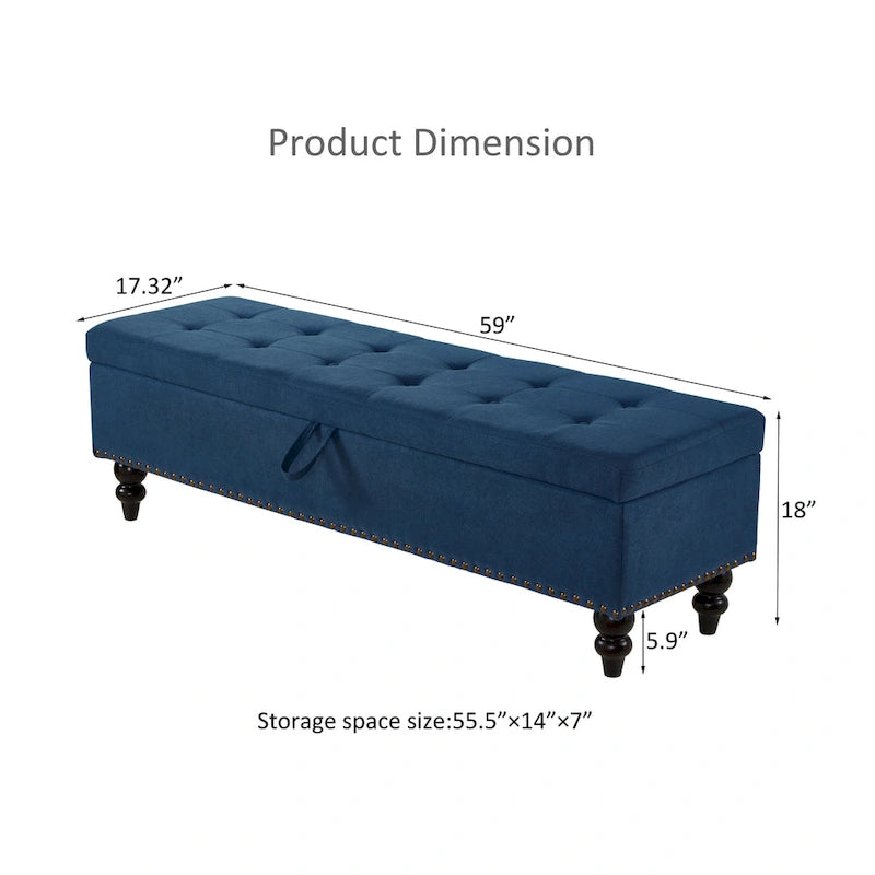 Banc de lit Ottoman avec rangement