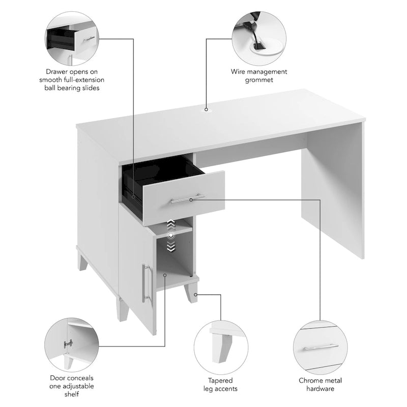 Bureau avec tiroirs