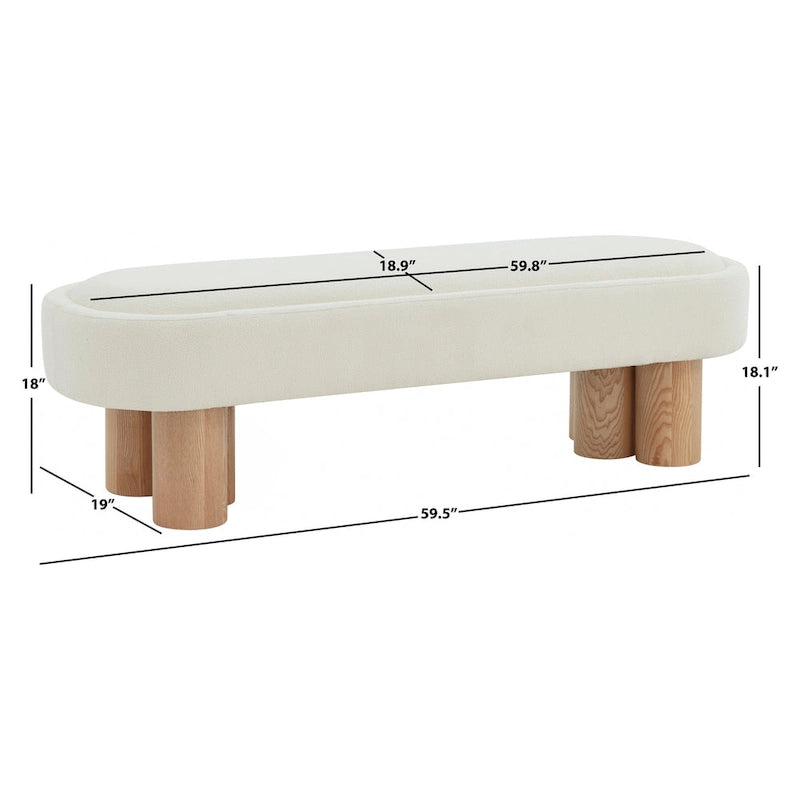 Banc Loop en Velours