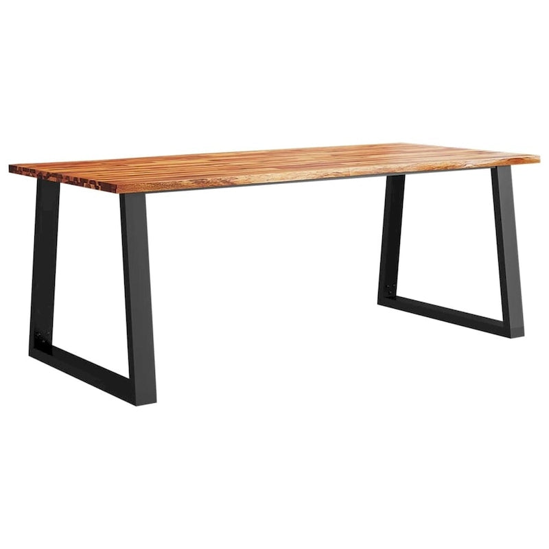 Table de salle à manger en bois d'acacia massif