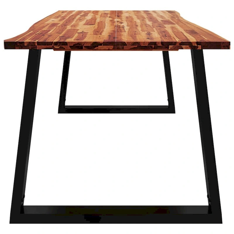 Table de salle à manger en bois d'acacia massif