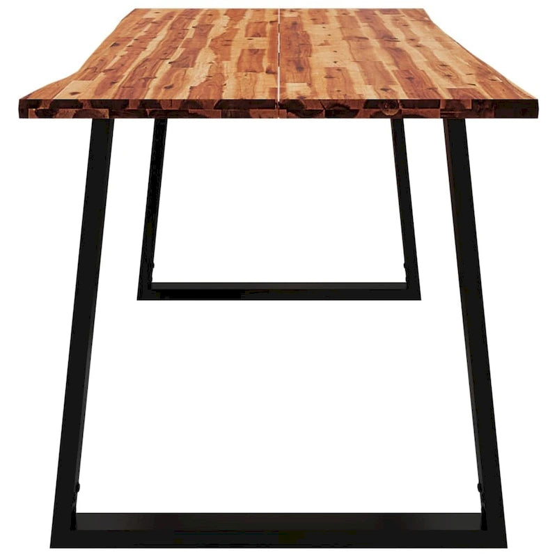 Table de salle à manger en bois d'acacia massif