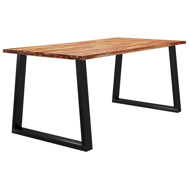 Table de salle à manger en bois d'acacia massif