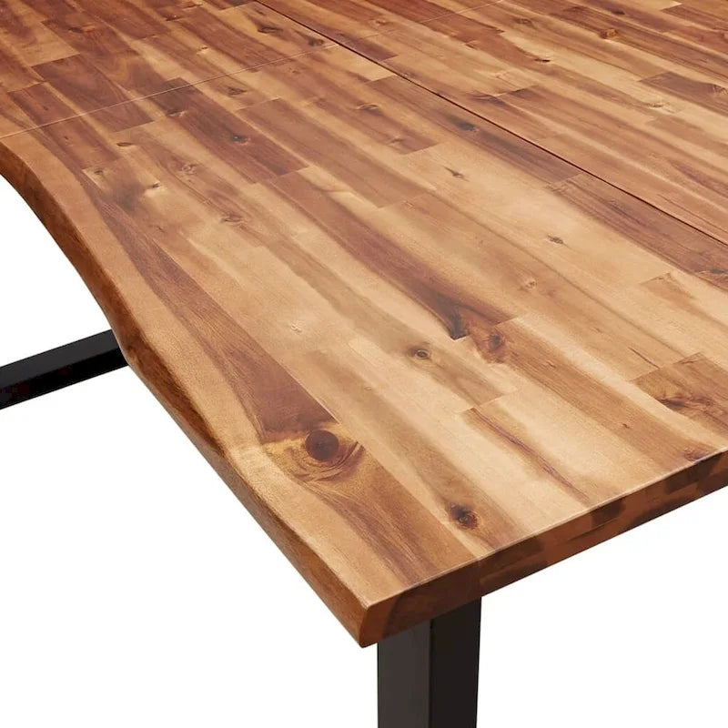 Table de salle à manger en bois d'acacia massif